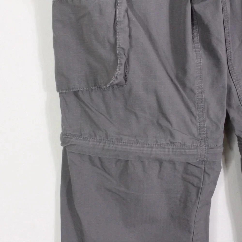 C&A Canda Straight Leg Convertible Pants Men's 33x32 Gray‎ Cargo Workwear